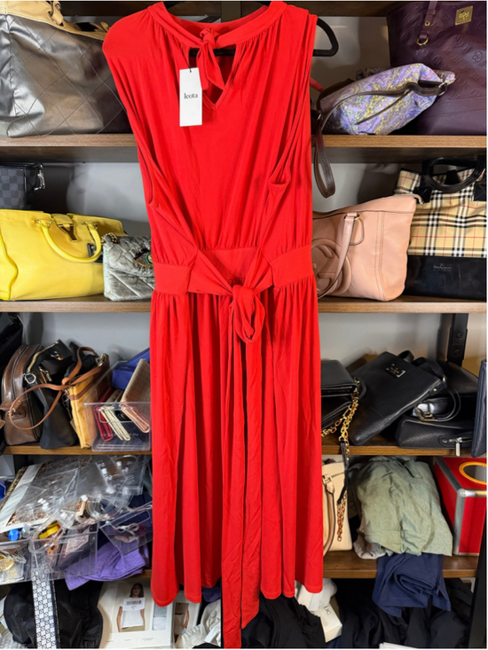 Leota Dresses & Skirts - Women's Leota Red Sleeveless Dress Size 3X